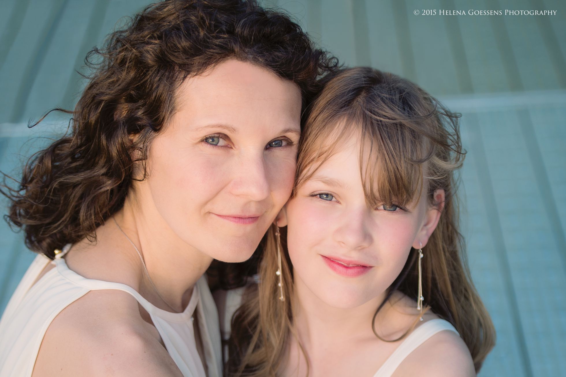 Mother-Daughter photo session toghether portrait