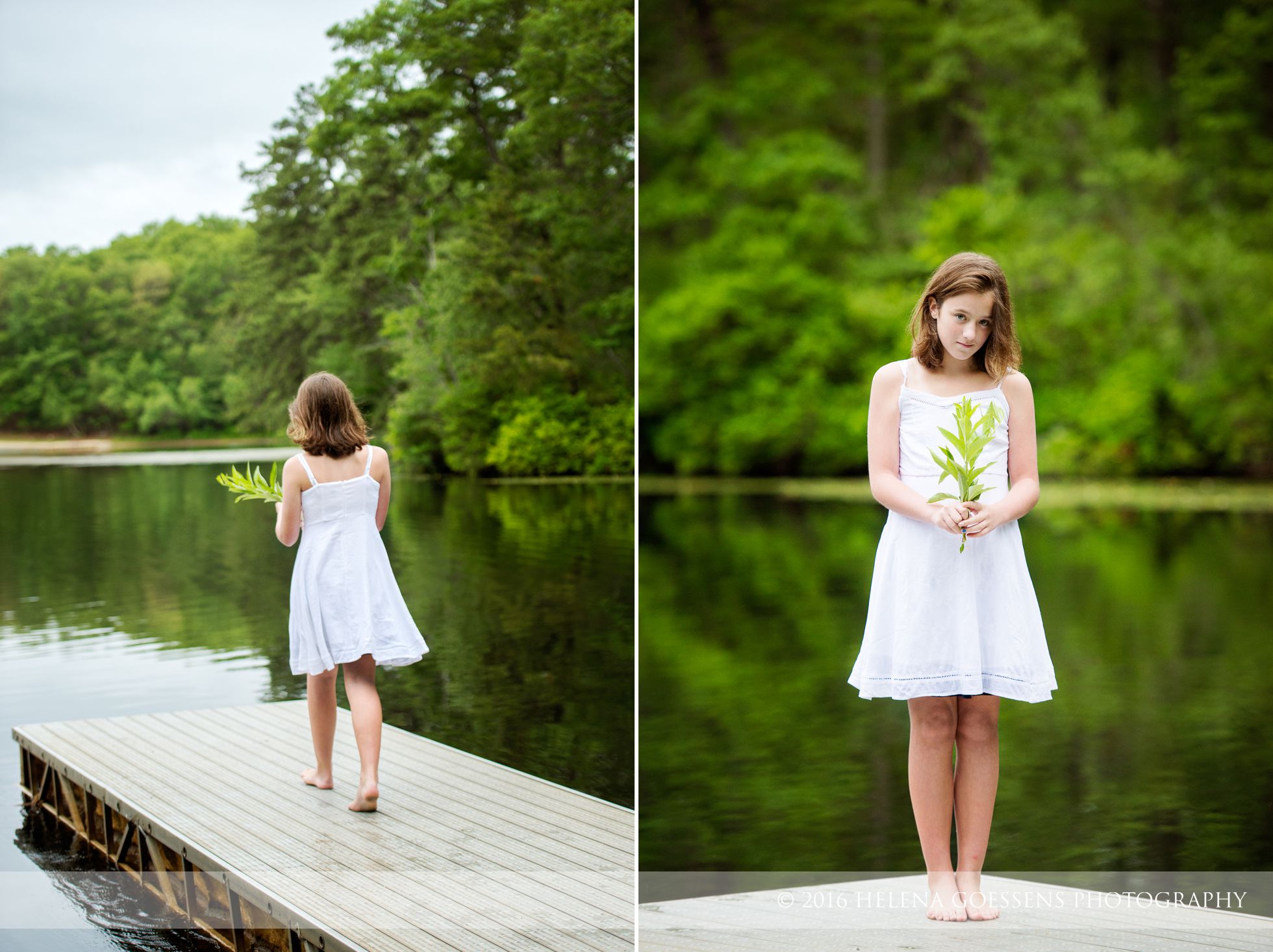 A girl at the lake