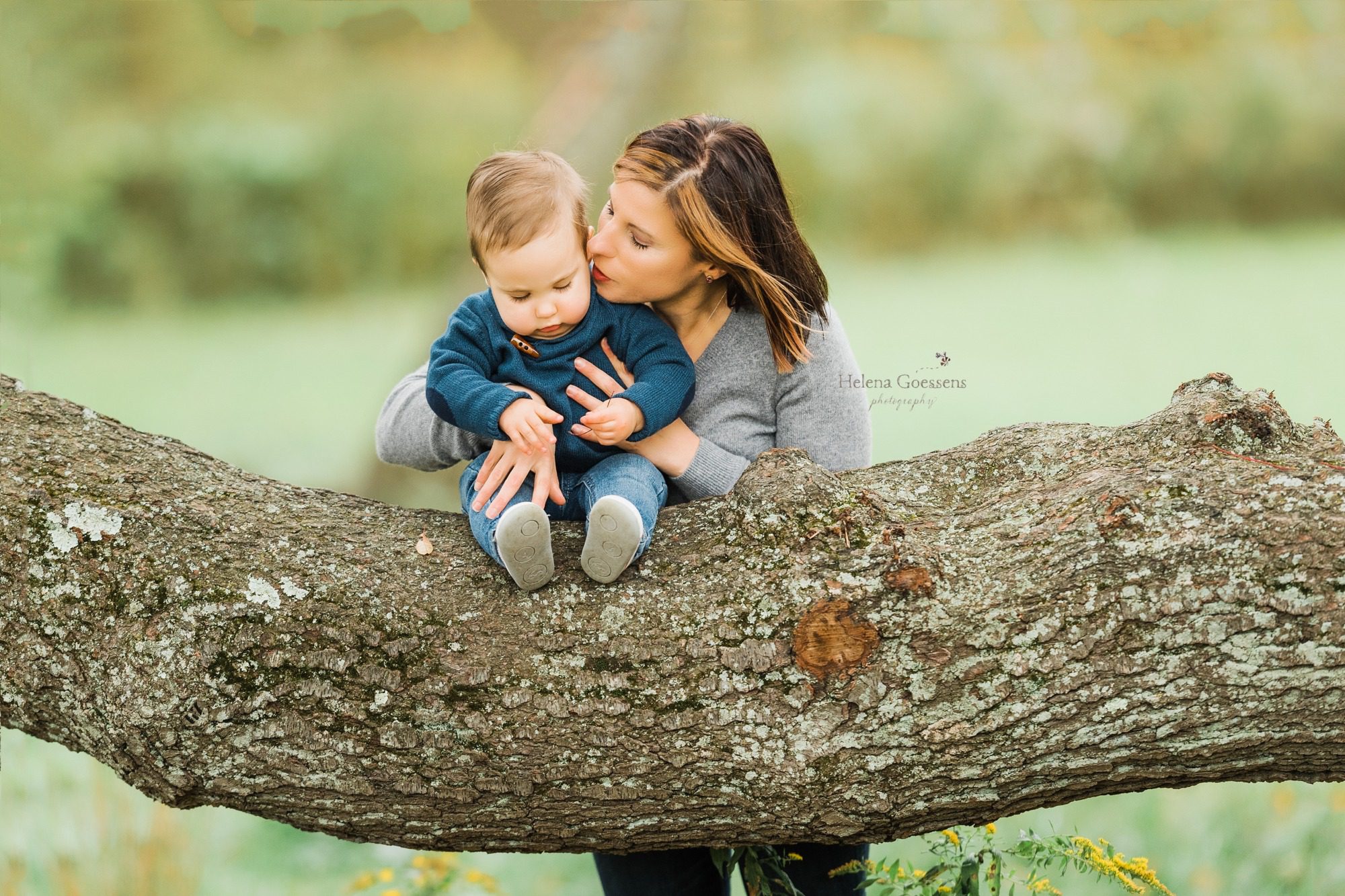 mother and son during family portrait session with MA photographer Helena Goessens