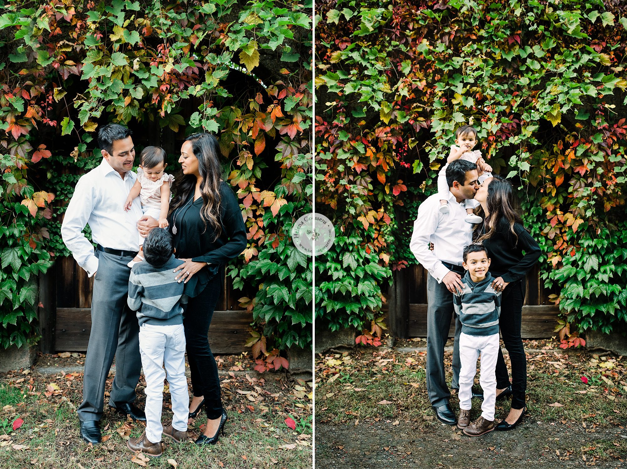 Fall family portraits at Larz Anderson Park by Helena Goessens 