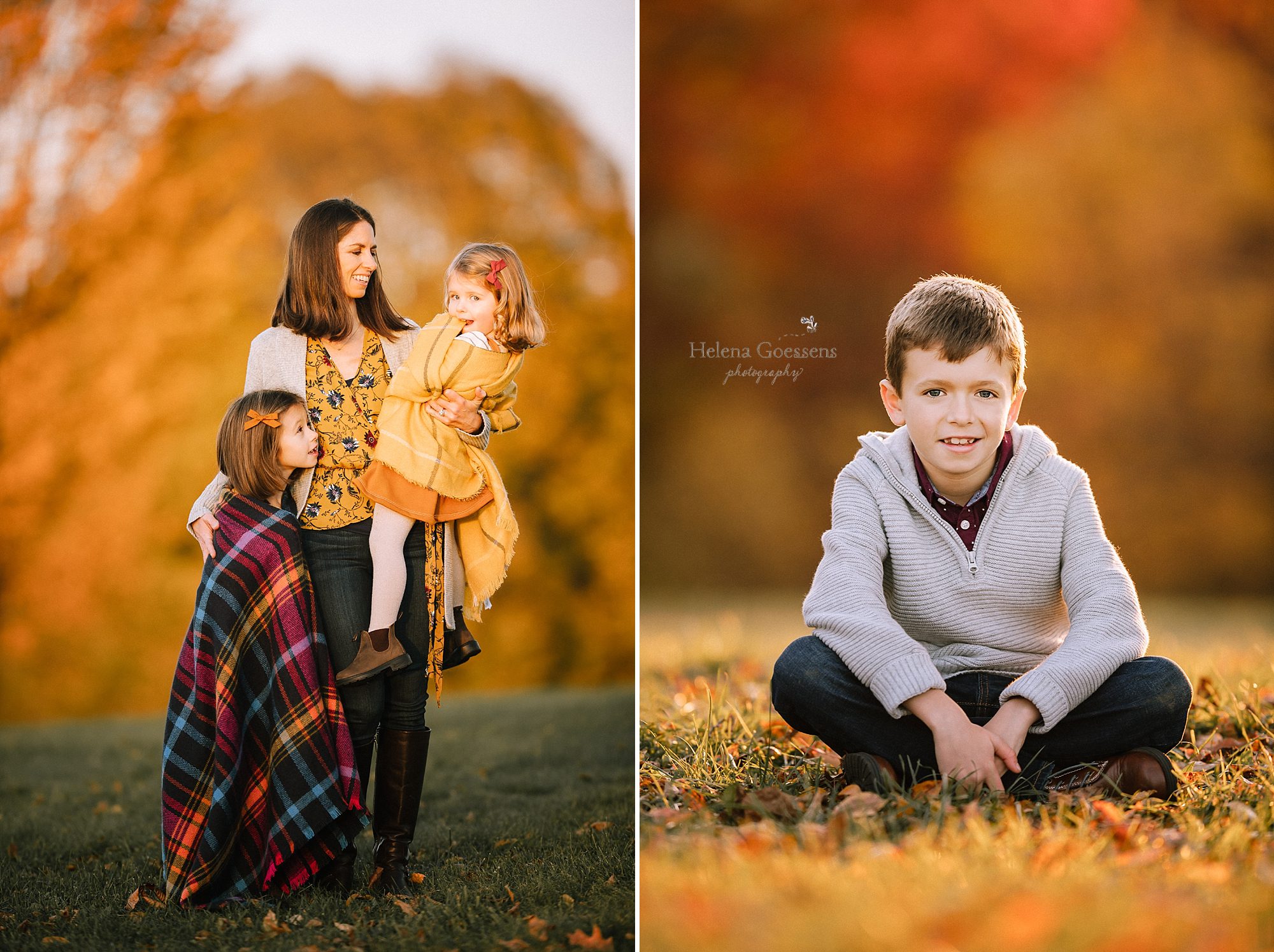 fall family portraits with Helena Goessens in Boston MA