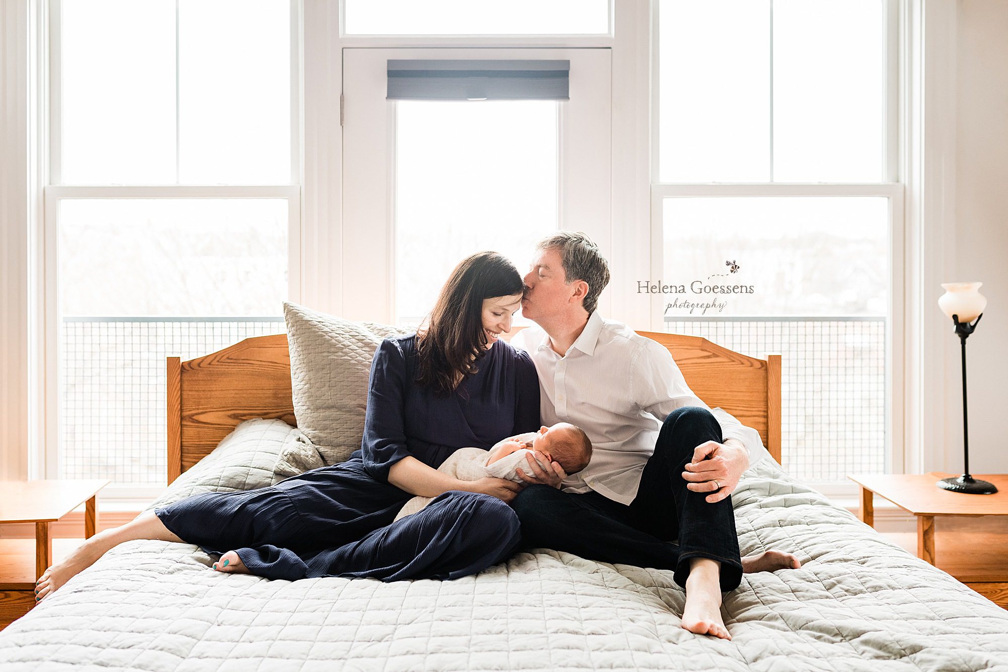 new family photographed in their MA home by Helena Goessens Photography