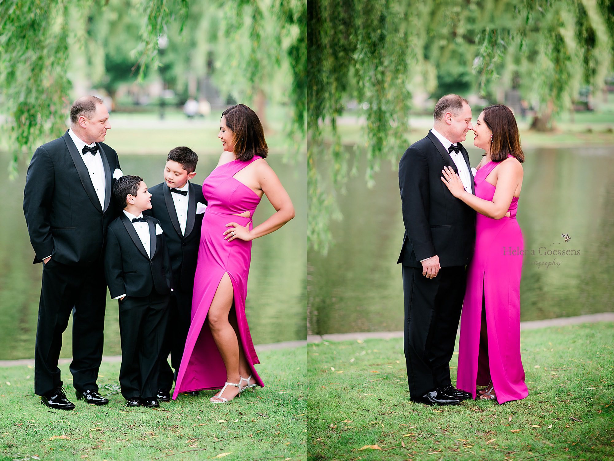 formal family session in Boston with Helena Goessens Photography