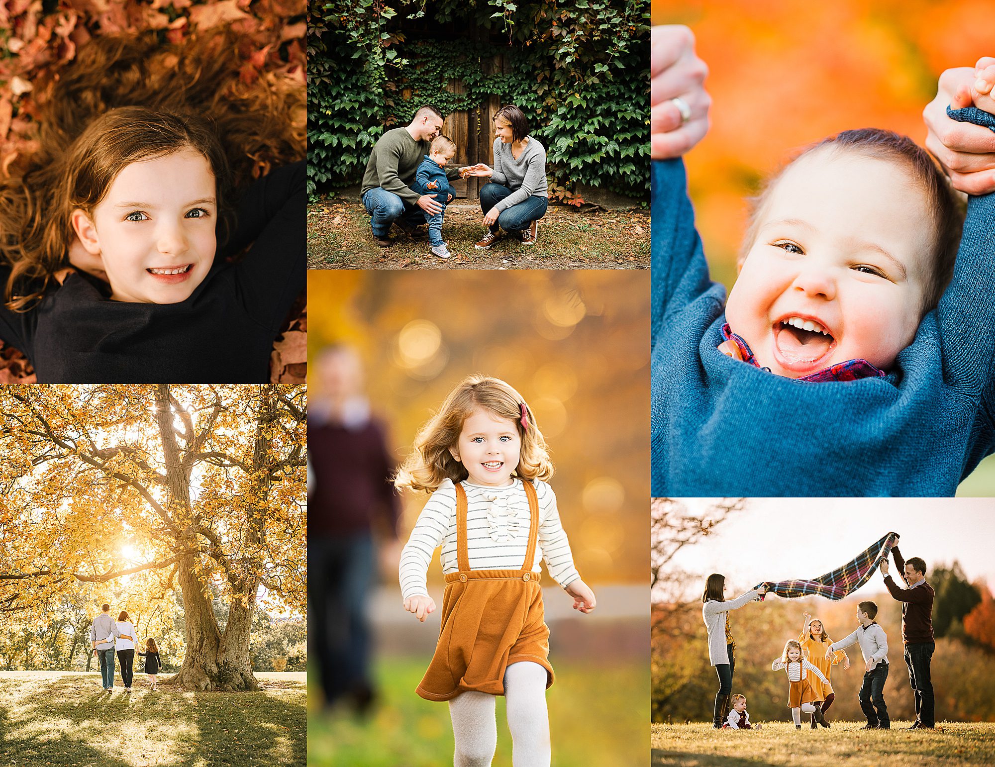 Fall family portrait session details with Helena Goessens Photography in Boston MA