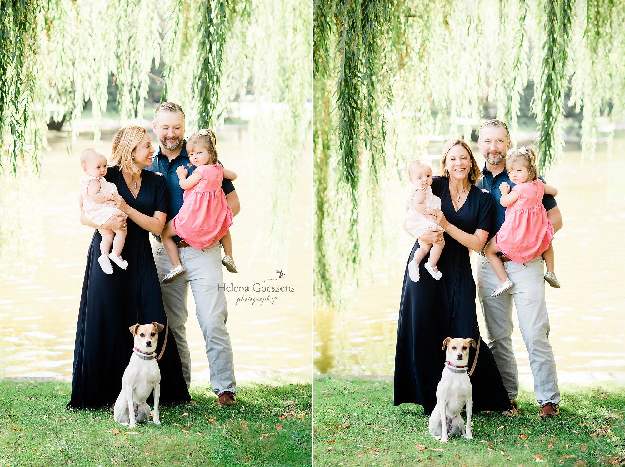 Boston MA family portraits in gardens with Helena Goessens Photography