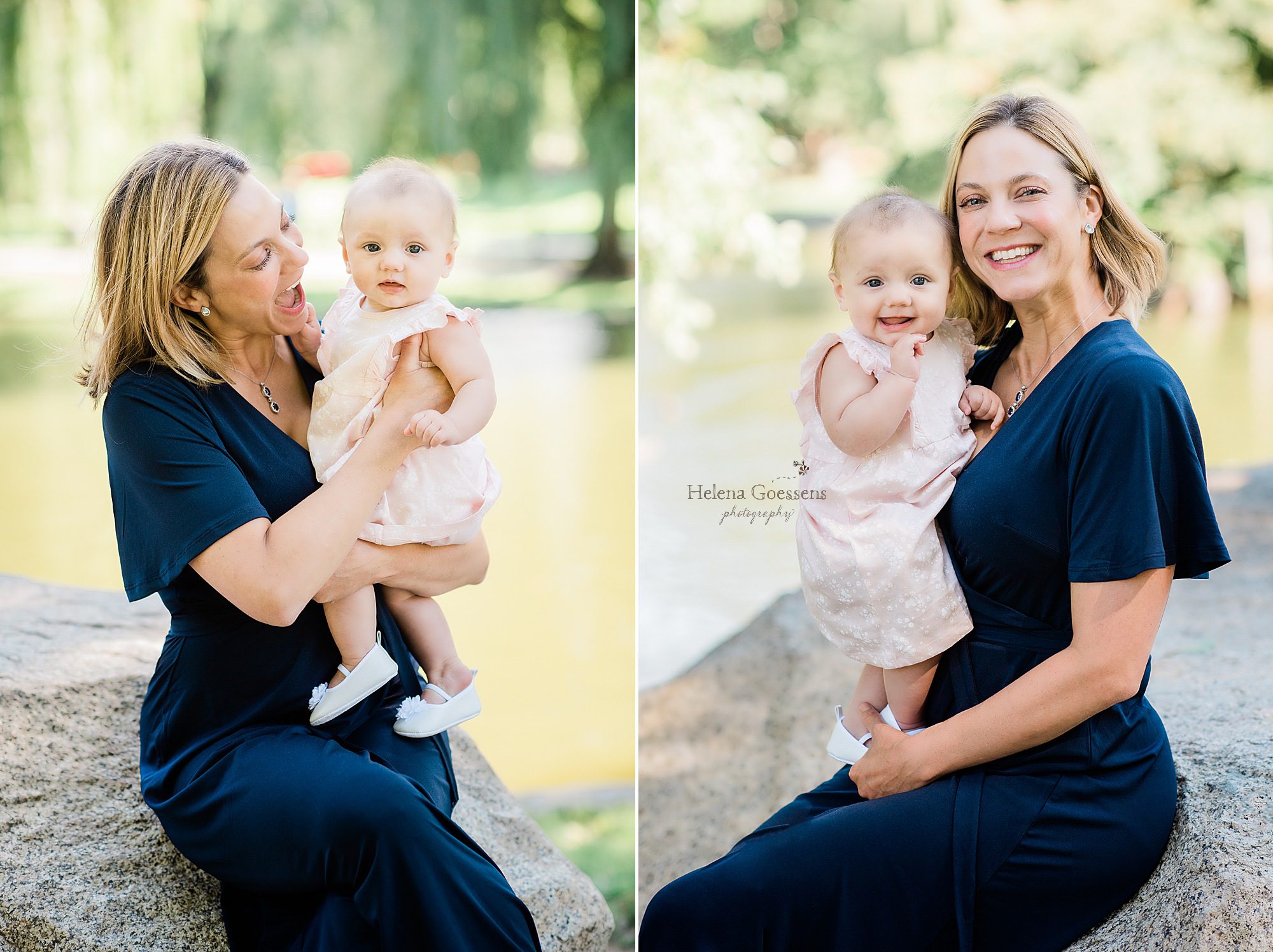 baby girl and mom photographed by Helena Goessens Photography