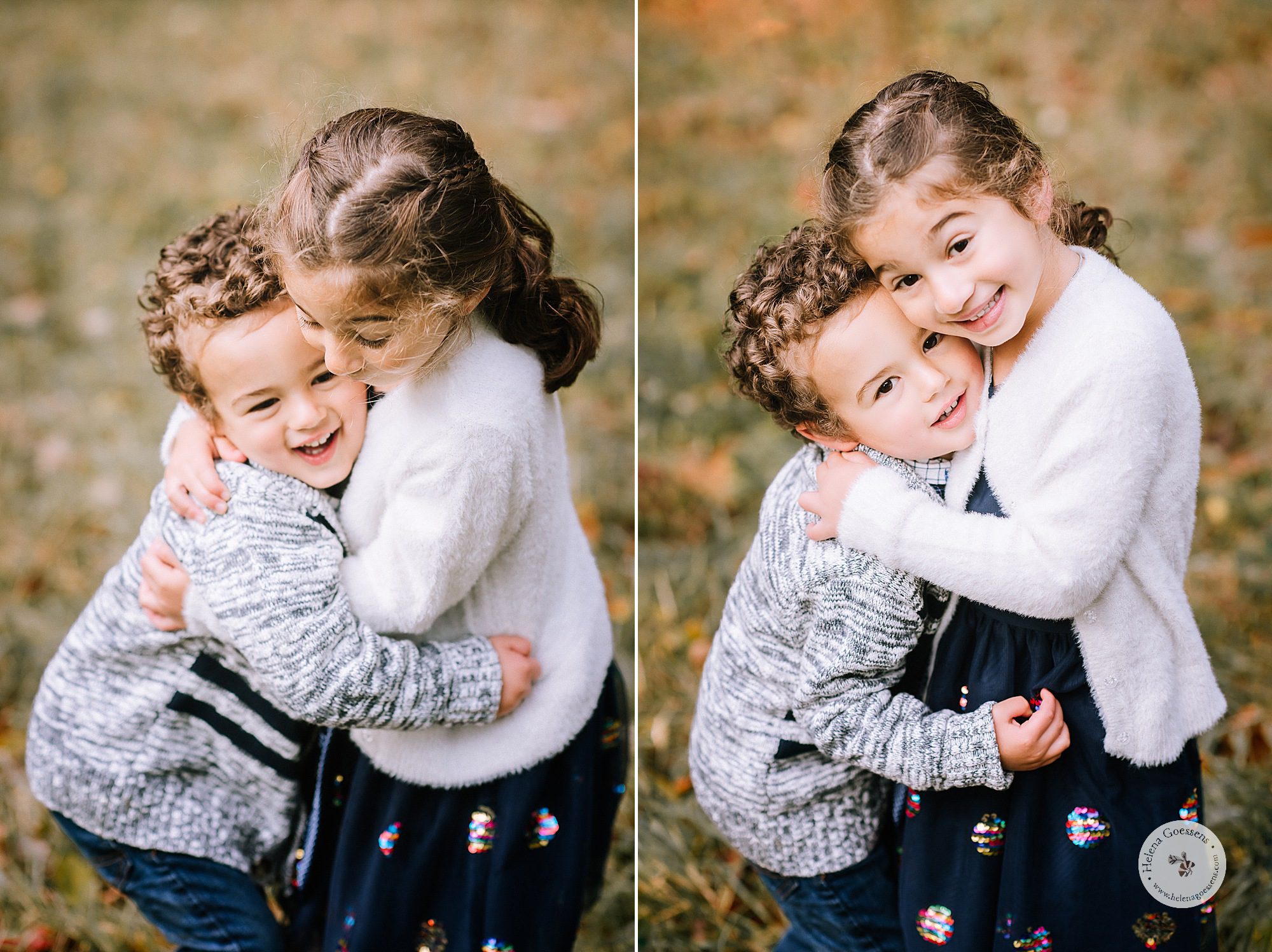 siblings pose during family photos at Bradley Estate with Helena Goessens Photography