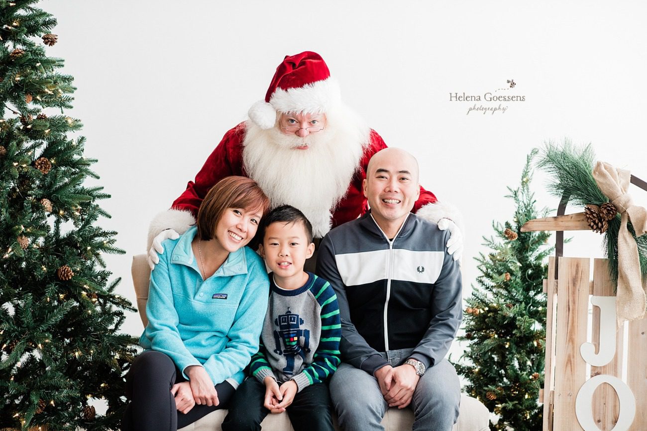 family portraits with Santa and Helena Goessens Photography in Boston MA