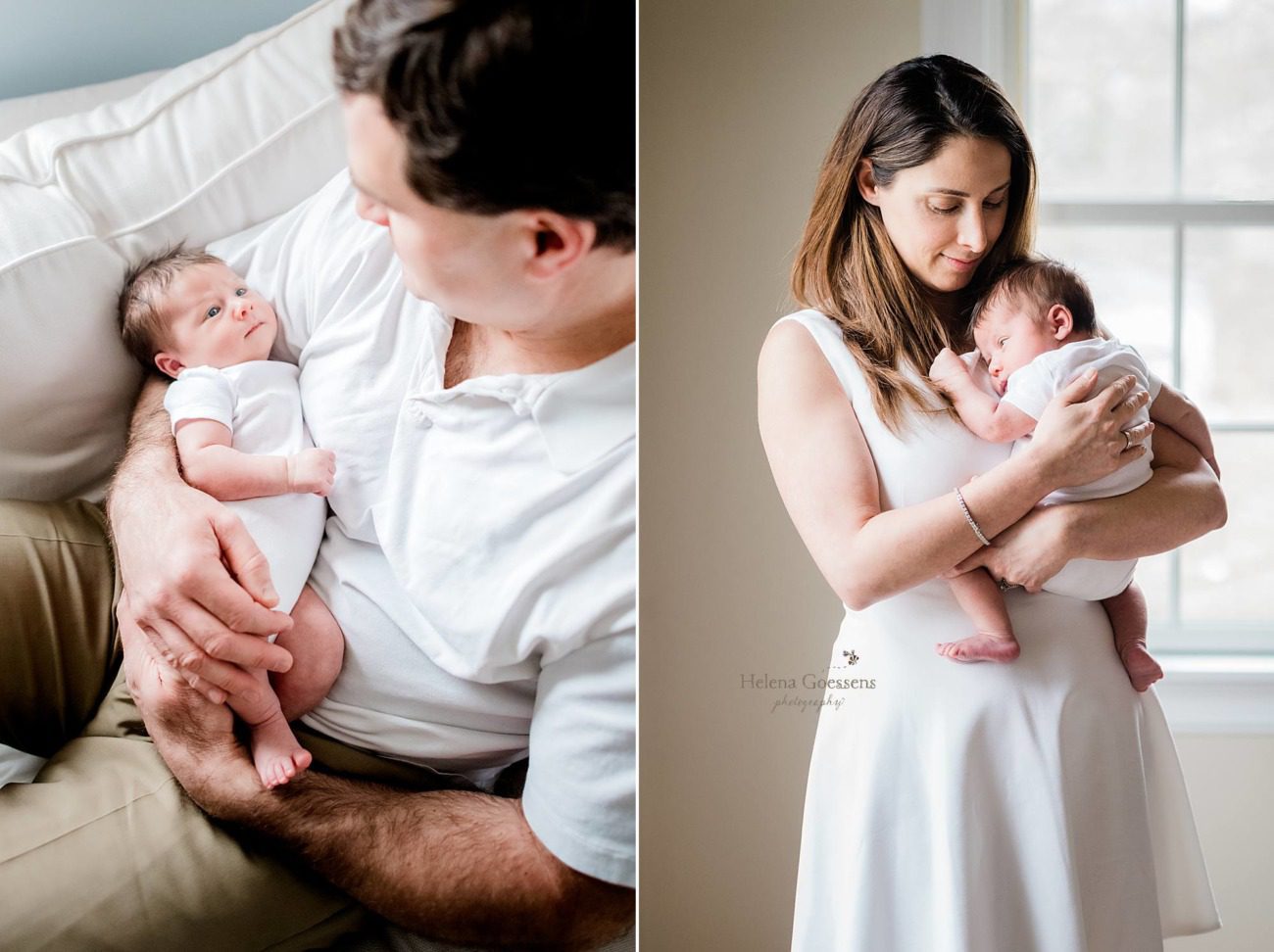 newborn session with Helena Goessens Photography in Needham MA
