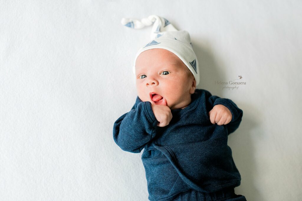 Needham MA Lifestyle Newborn Session for baby boy at home