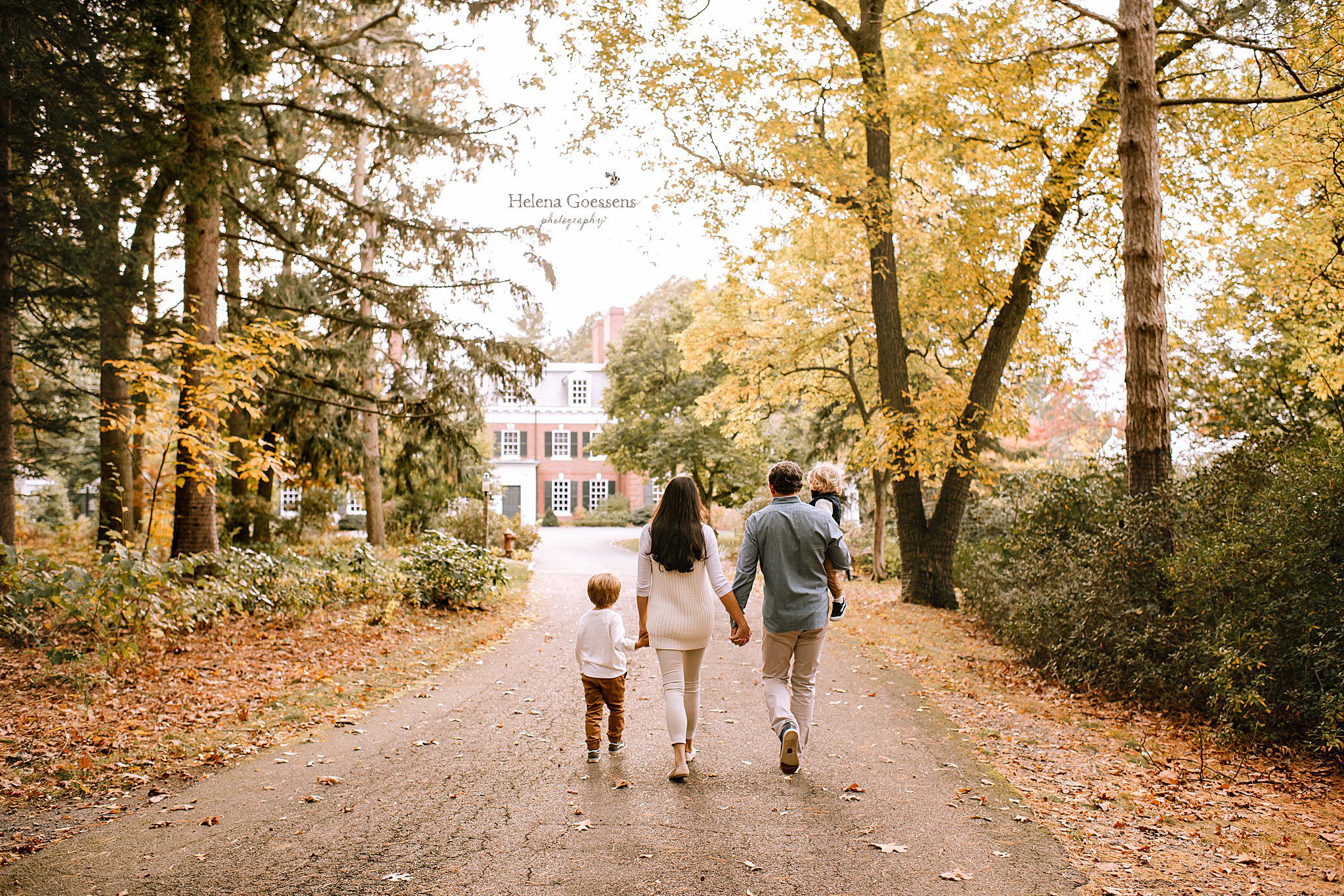 Helena Goessens Photography photographs fall portraits at Bradley Estate in Canton MA