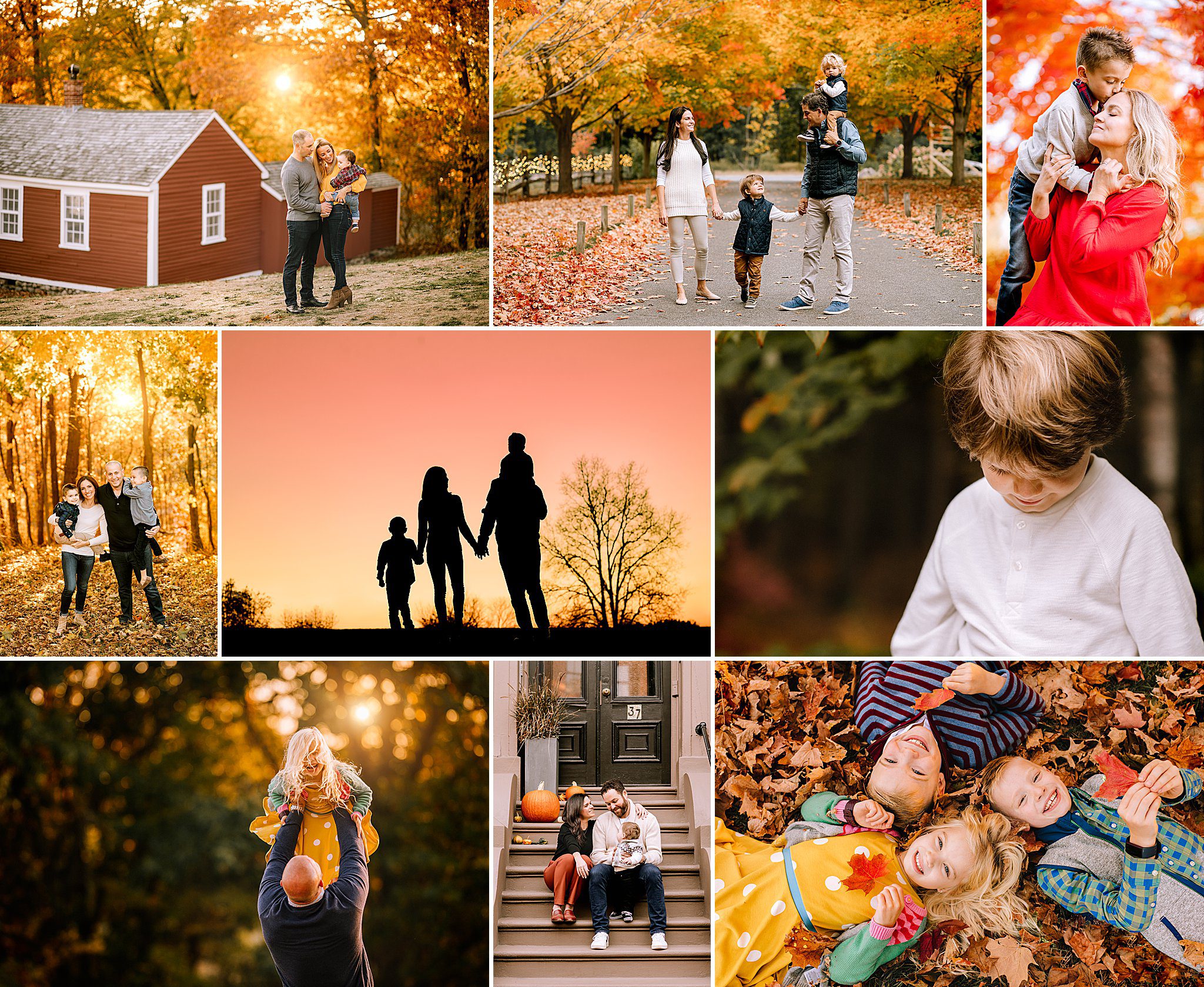 fall family portrait sessions in Boston with Helena Goessens Photography