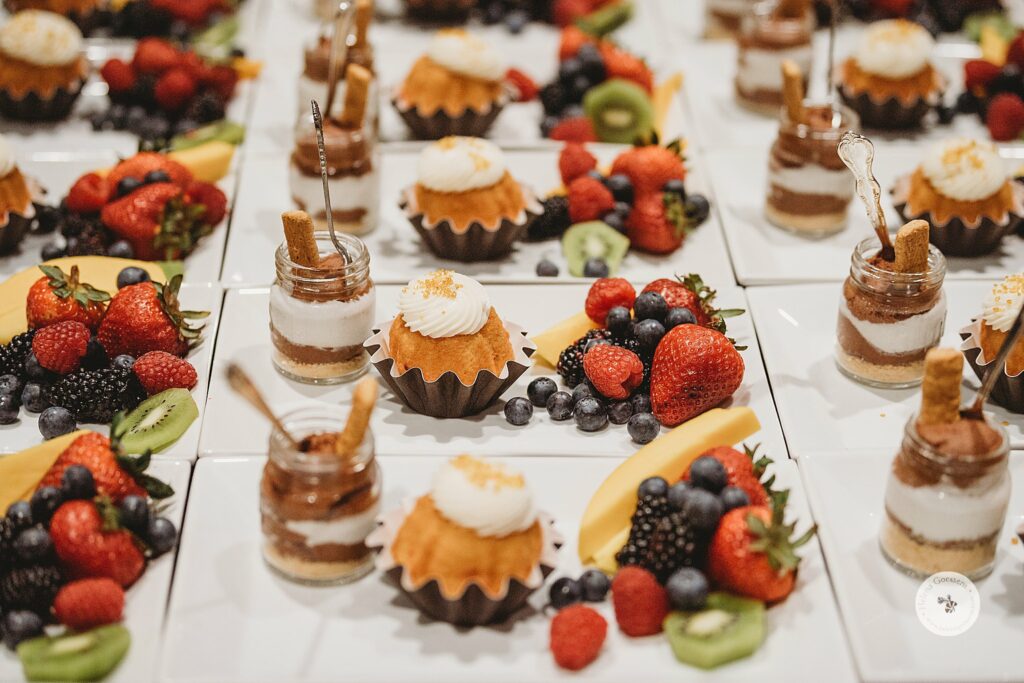 dessert display for Newton MA Bar Mitzvah 