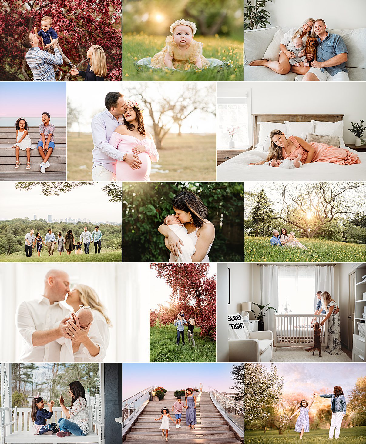 2023 Spring Family Portraits: details and session dates with Boston MA Family Photographer Helena Goessens Photography.