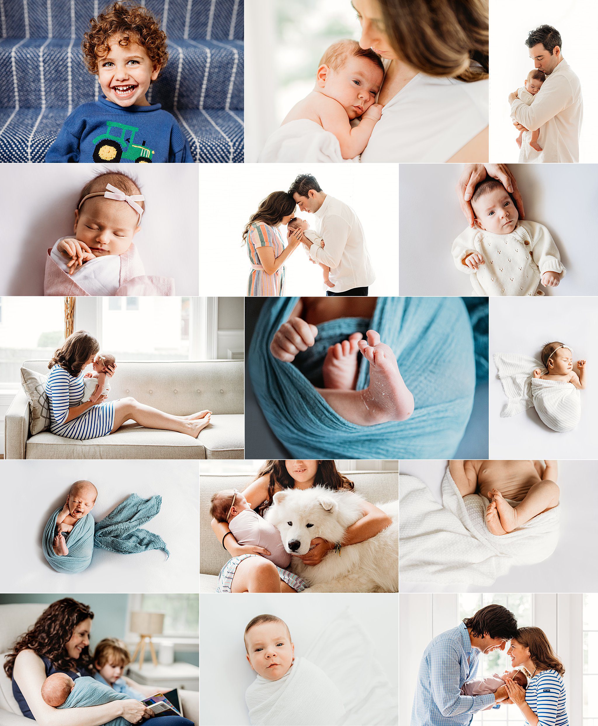 Boston Newborn and Family Photographer Helena Goessens Photography shares recap of 2023 lifestyle portraits in Massachusetts 